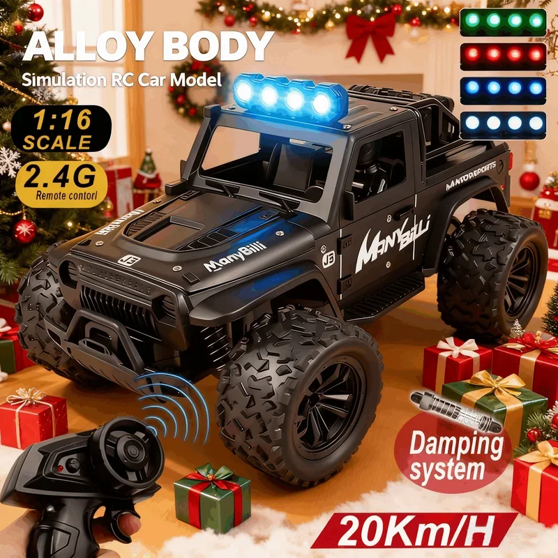 Kids Outdoor Dirt Toys - Carro de Controle Remoto 1:16 com