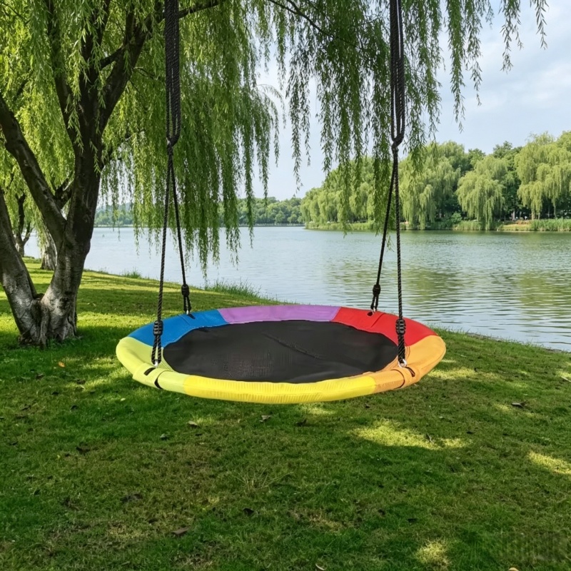 Rede de Lona Oxford Circular p - Kids Outdoor Swing avaliação e preço