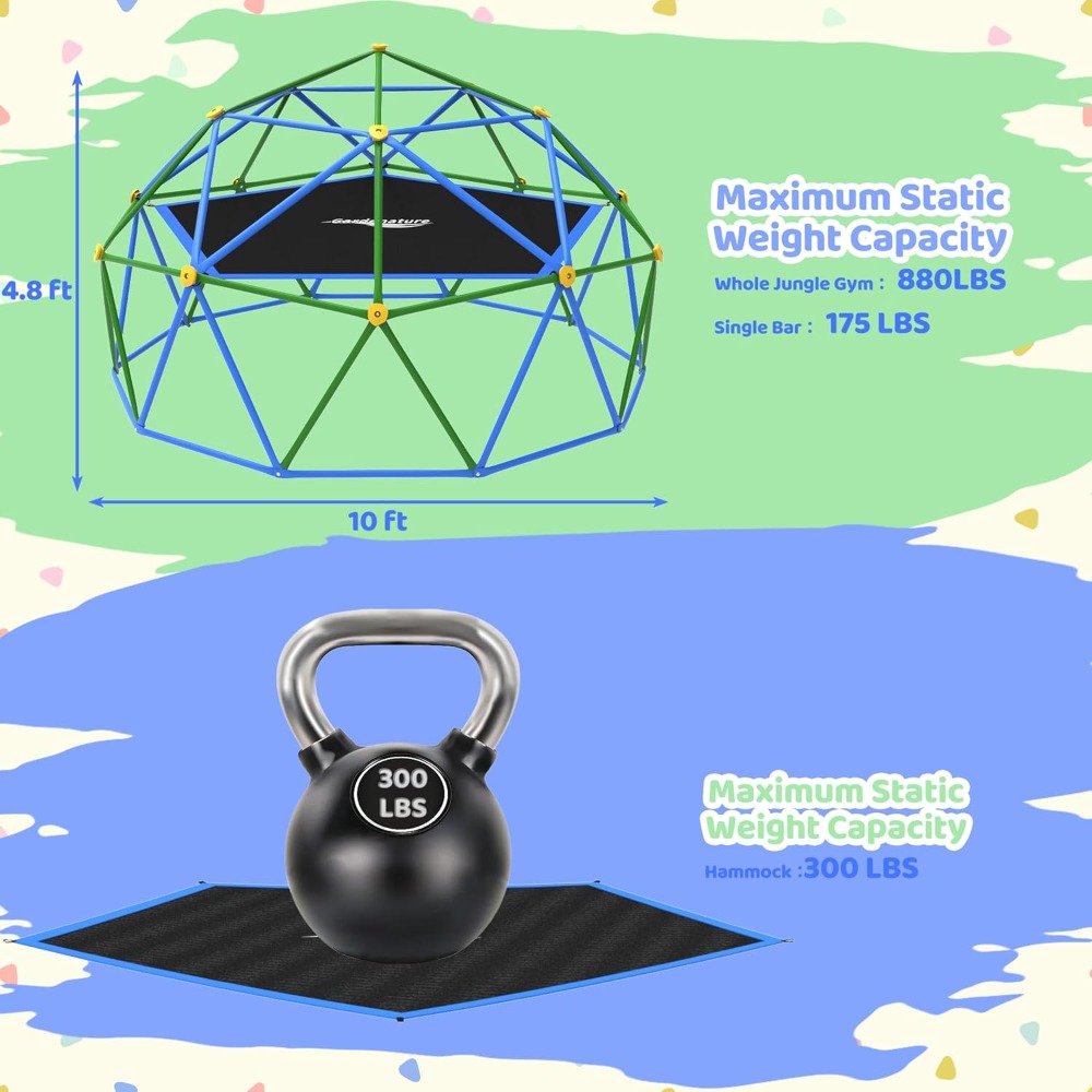 Cúpula Geométrica Externa para - Kids Outdoor Dome Climber avaliação e preço