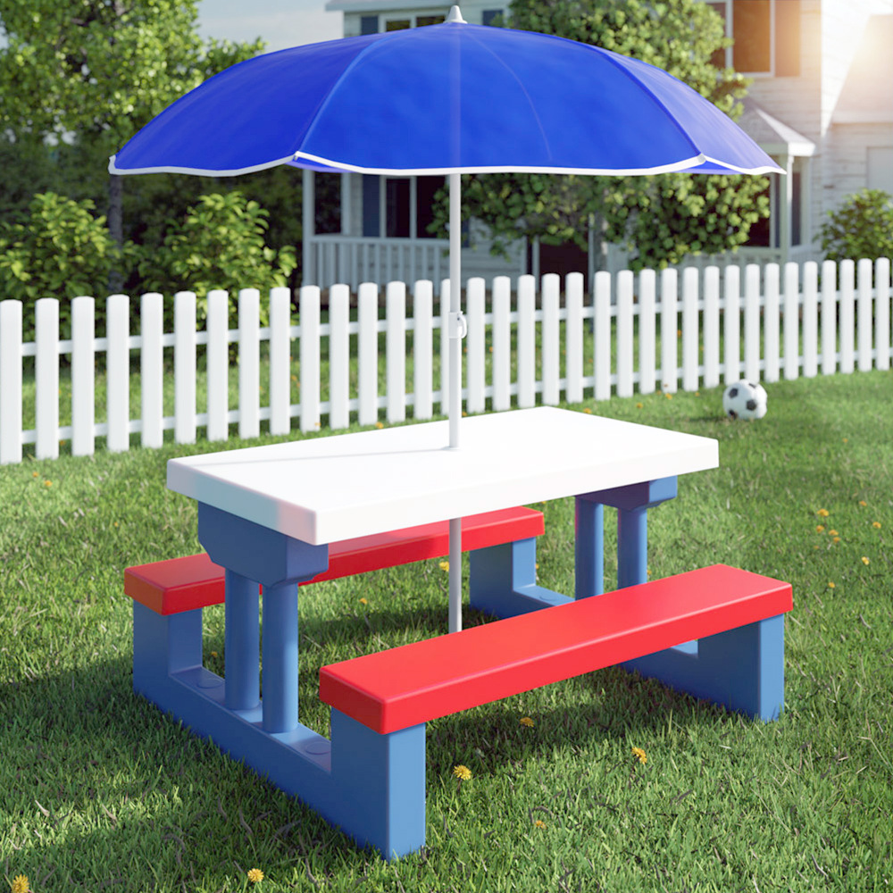 Conjunto de mesa e cadeiras in - Kids Outdoor Table And Chair Set avaliação e preço
