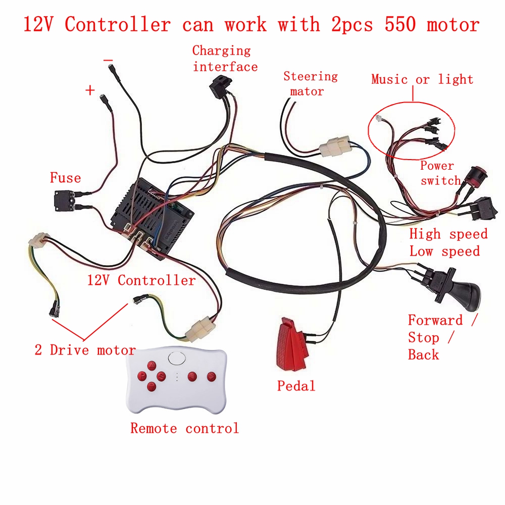 DIY modificado fio e interrupt - Kids Outdoor Car avaliação e preço