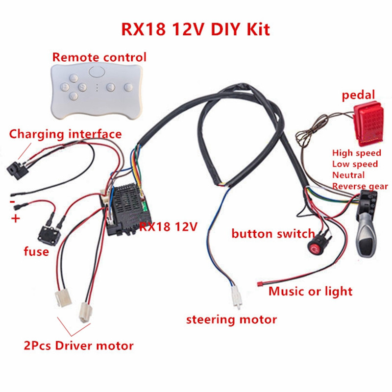 DIY modificado fio e interrupt - Kids Outdoor Car avaliação e preço