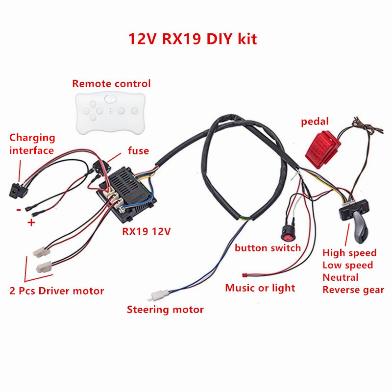 DIY modificado fio e interrupt - Kids Outdoor Car avaliação e preço