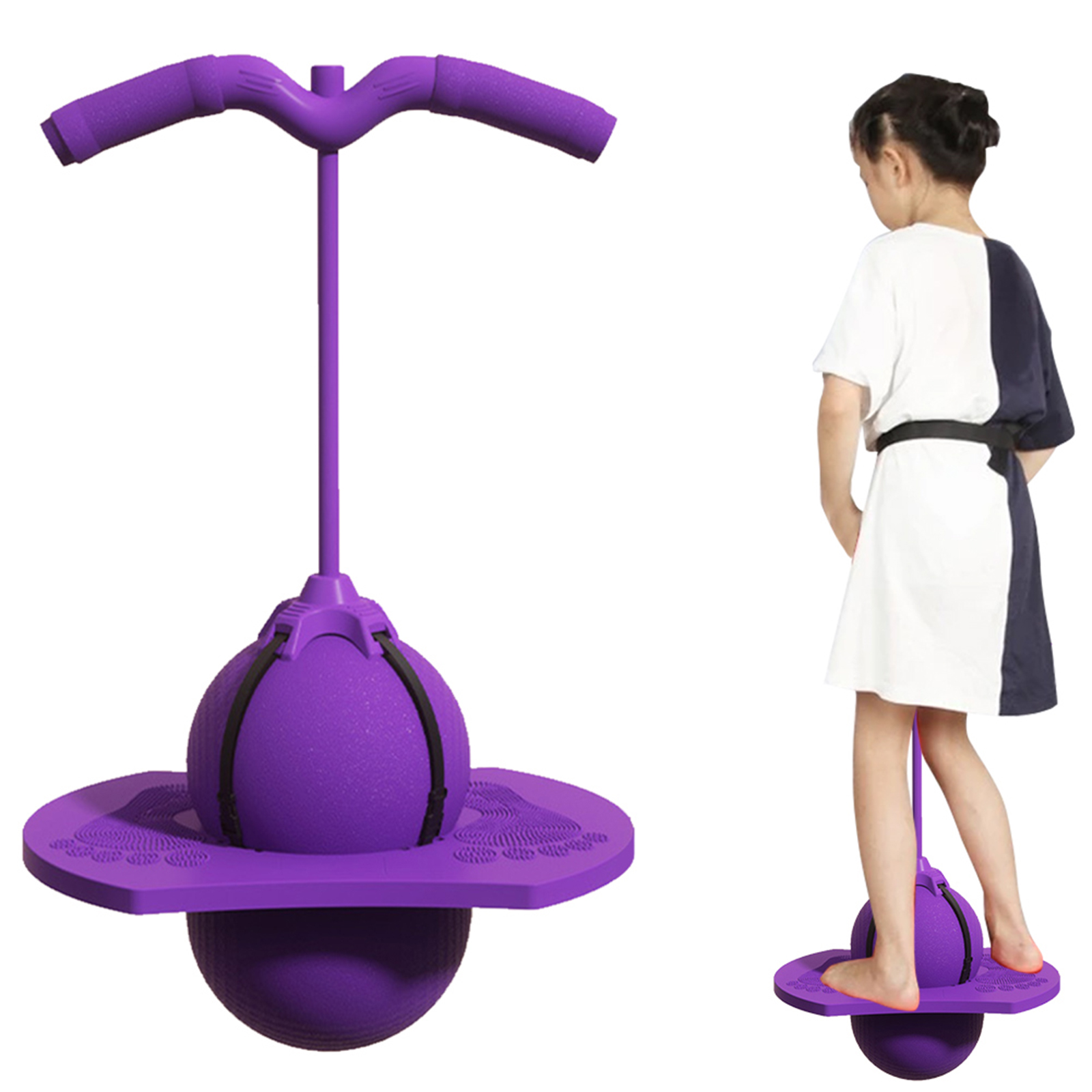 Bola de Salto com Alça e Bomba - Kids Outdoor Jumping Toys avaliação e preço