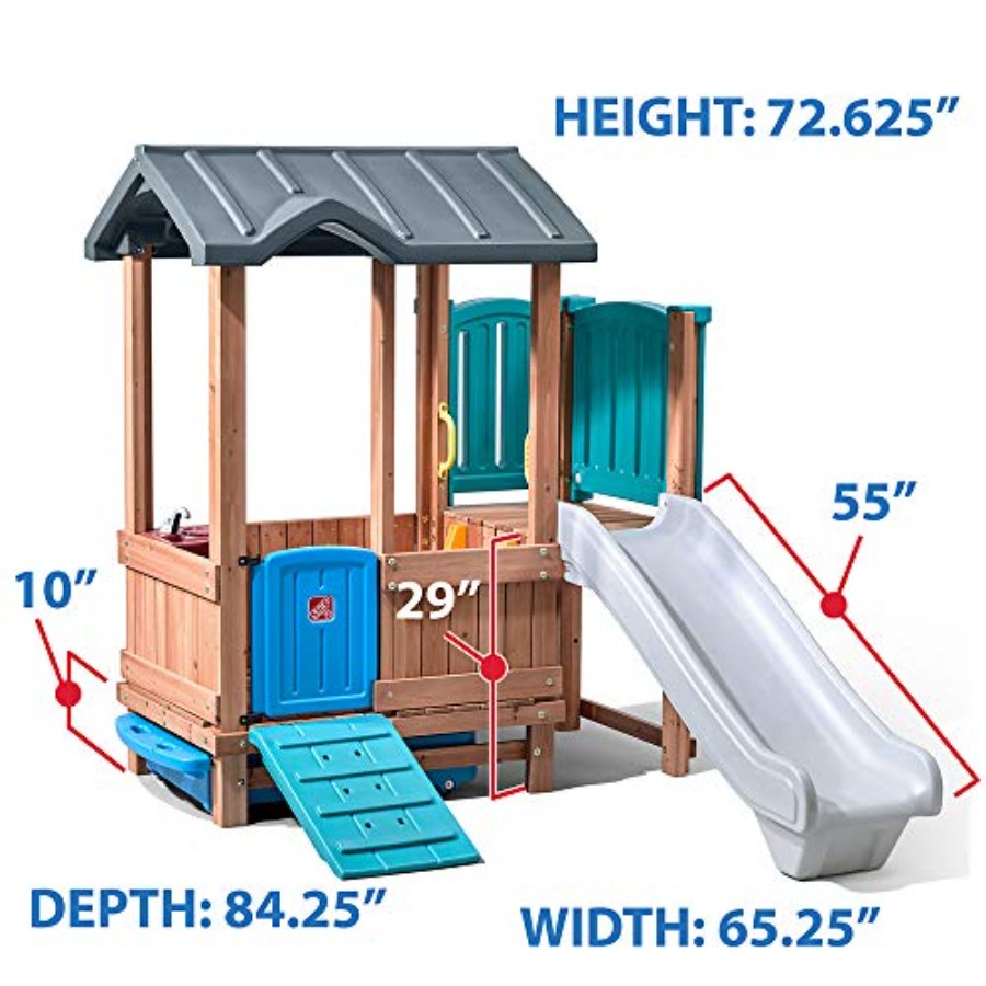 Woodland Adventure Playhouse & - Kids Outdoor Swing avaliação e preço