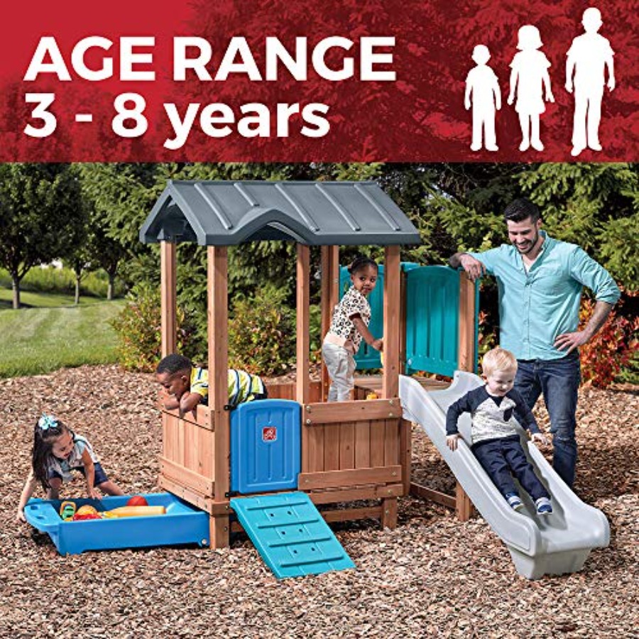Woodland Adventure Playhouse & - Kids Outdoor Swing avaliação e preço