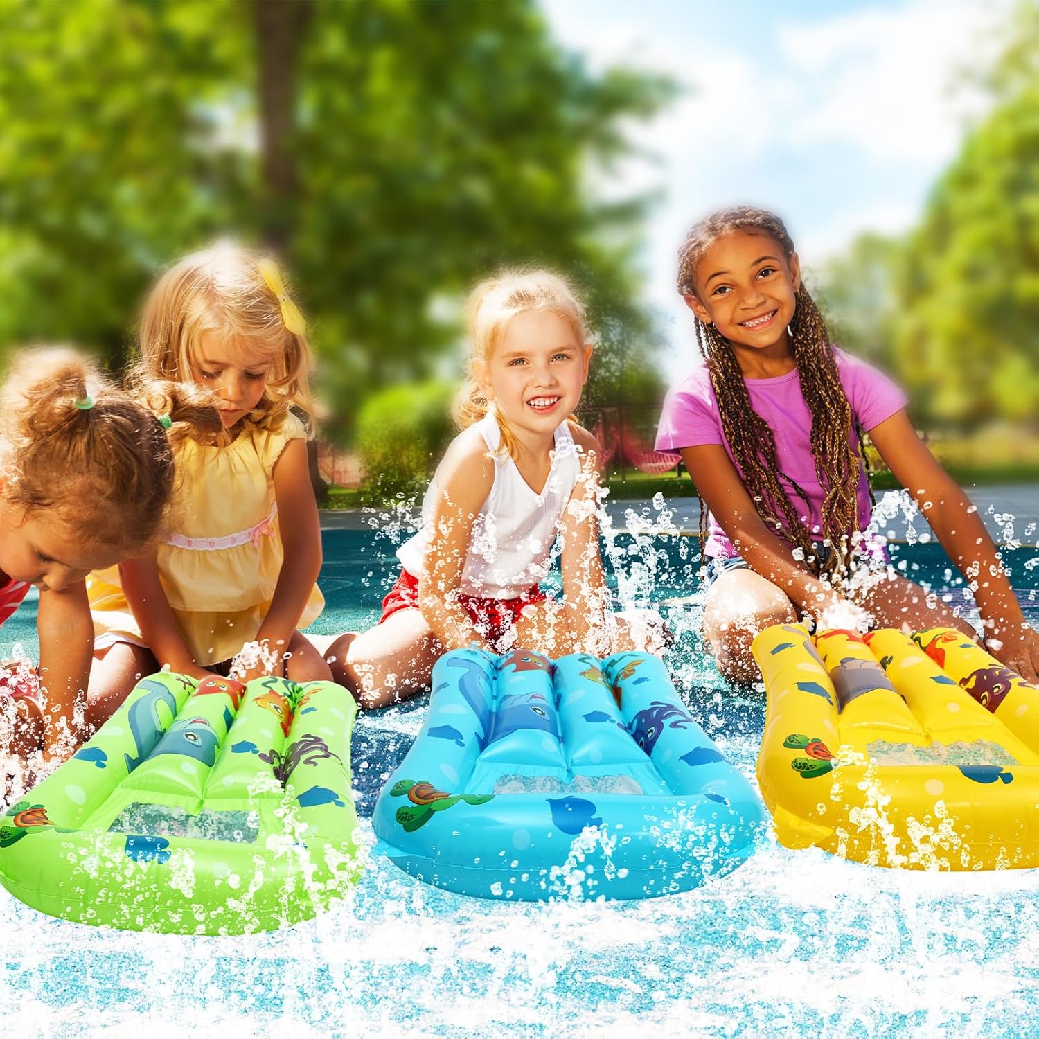 Boia Inflável Flutuante para P - Slip Slide Water Mat avaliação e preço