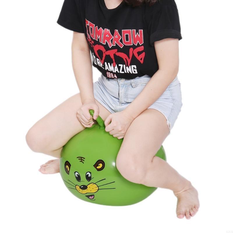 Bola salto inflável com orelha - Kids Outdoor Jumping Toys avaliação e preço