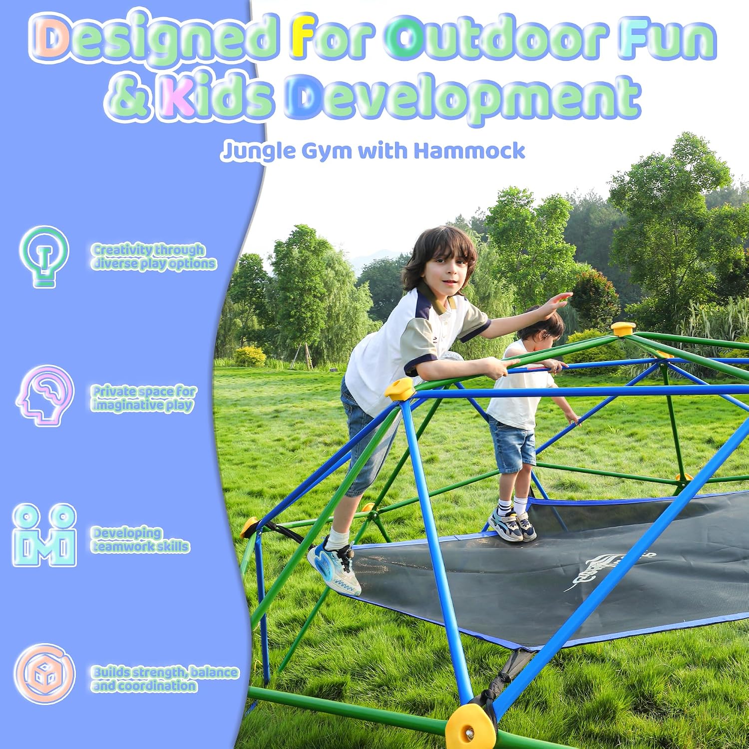 Cúpula de Escalada de 10FT com - Kids Outdoor Dome Climber avaliação e preço