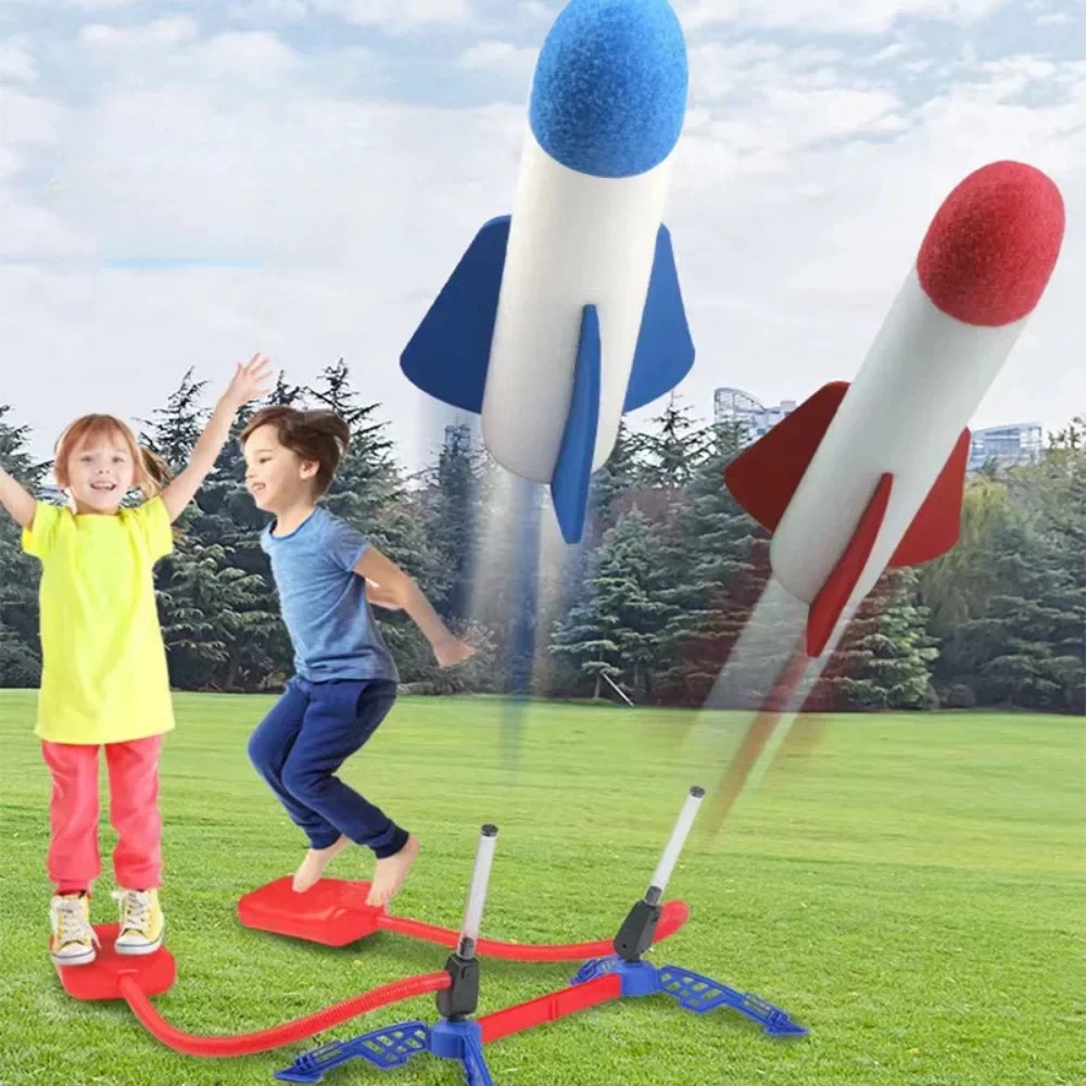 Brinquedo Lançador de Foguetes - Kids Outdoor Jumping Toys avaliação e preço