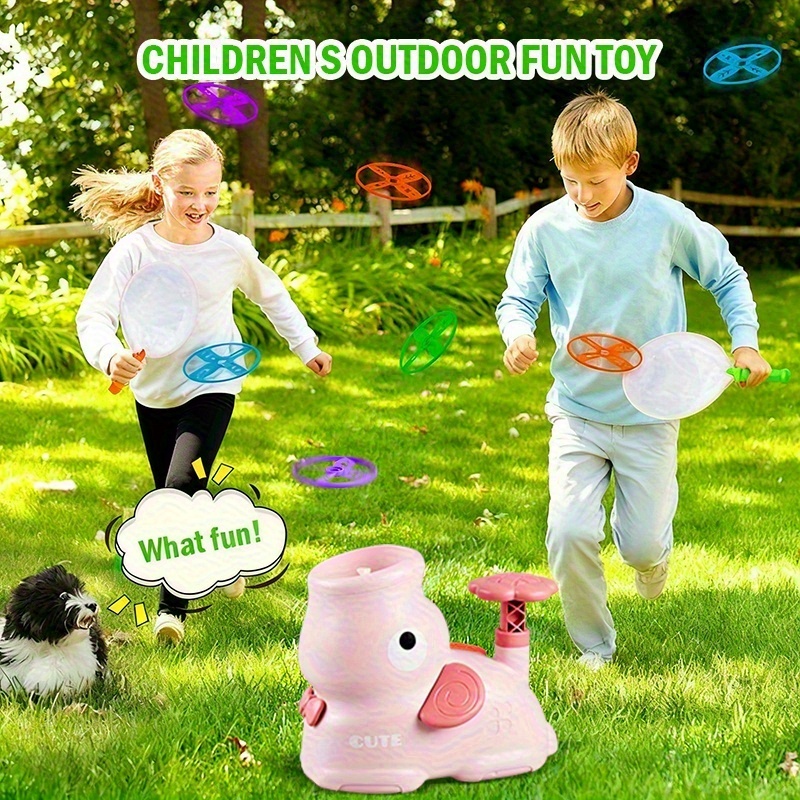 Brinquedo Lançador de Disco Vo - Kids Outdoor Jumping Toys avaliação e preço