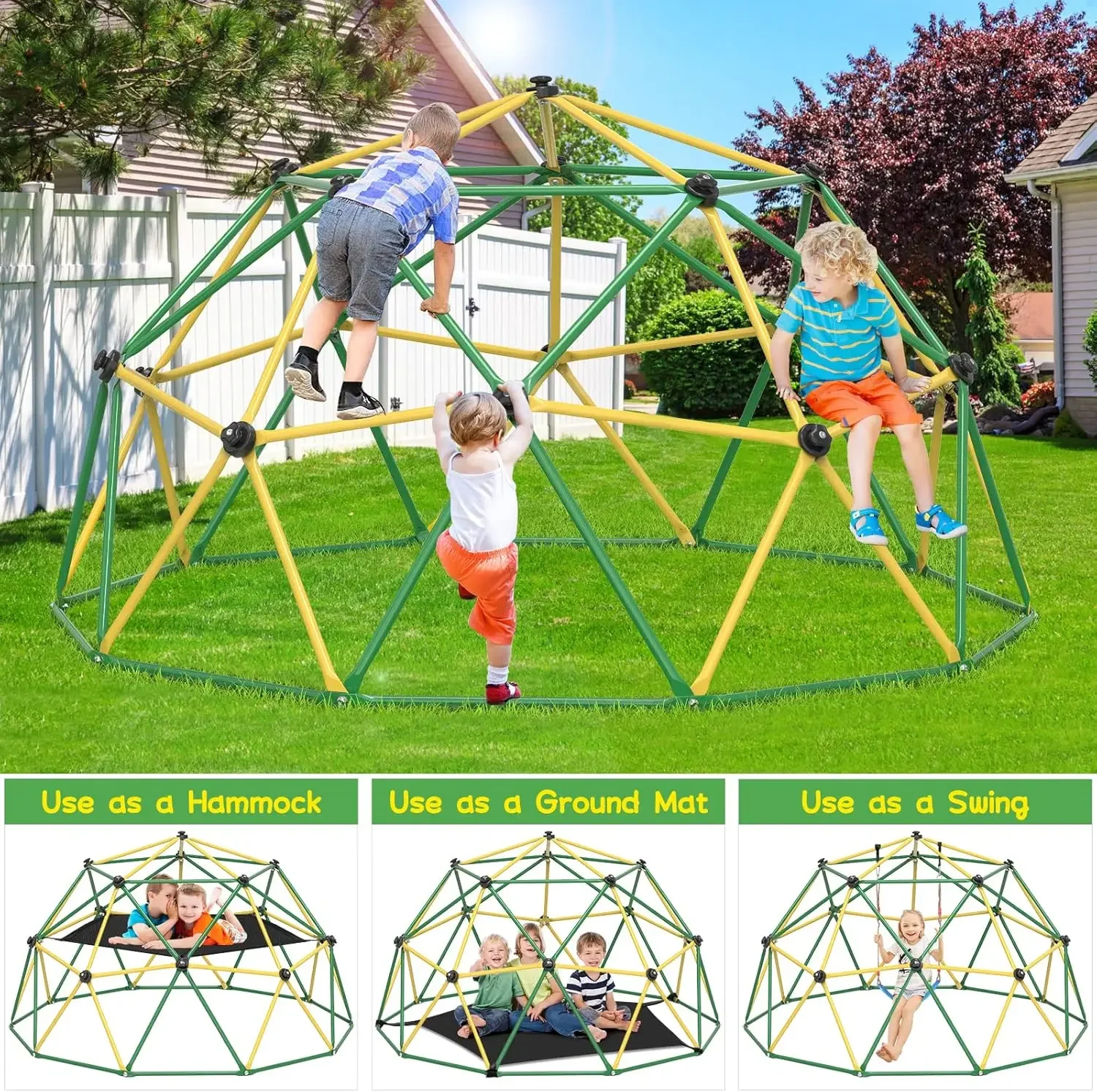 GIKPAL Cúpula de Escalada, Cúp - Kids Outdoor Dome Climber avaliação e preço