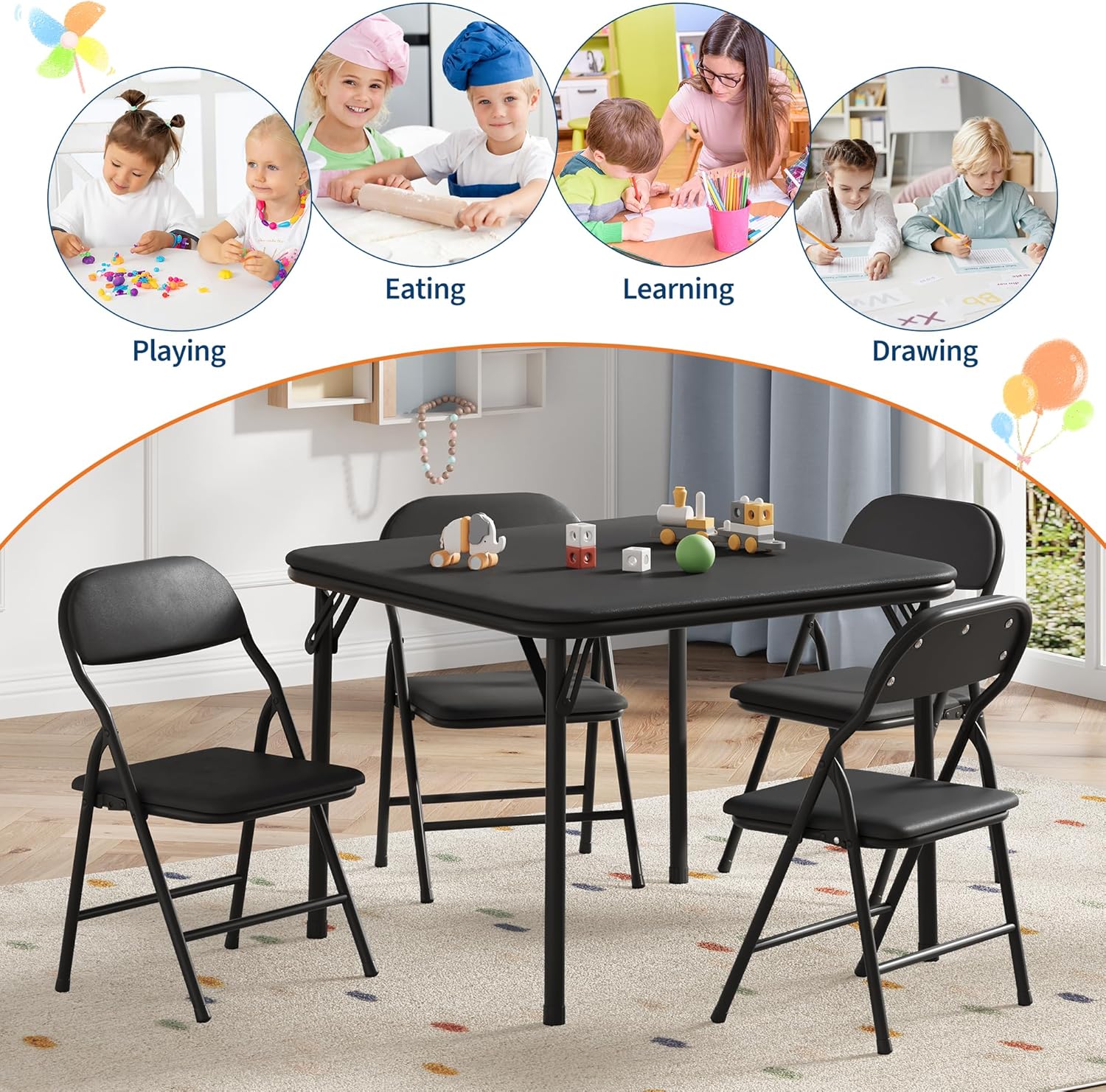 Conjunto de mesa e cadeiras do - Kids Outdoor Table And Chair Set avaliação e preço