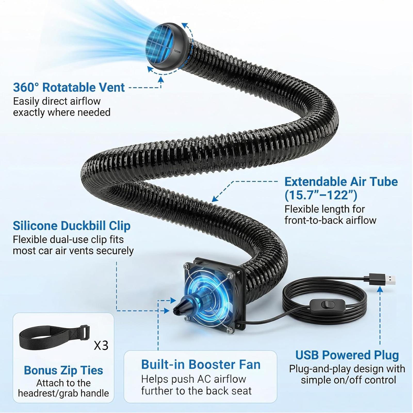 Extensor de Ventilação de Ar C - Kids Outdoor Car avaliação e preço