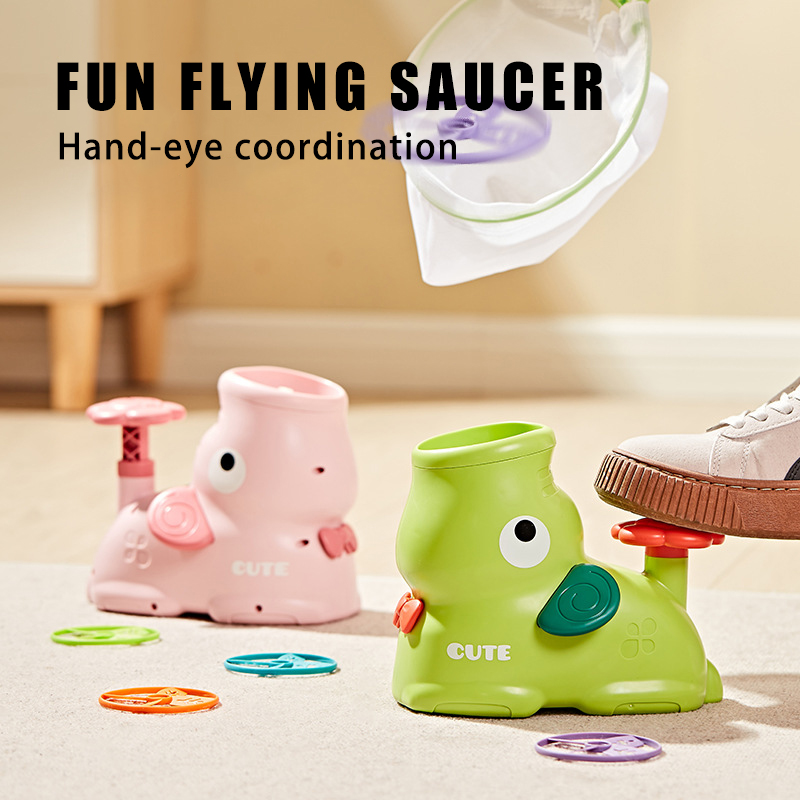 Flying Disc Air Rocket Launche - Kids Outdoor Jumping Toys avaliação e preço